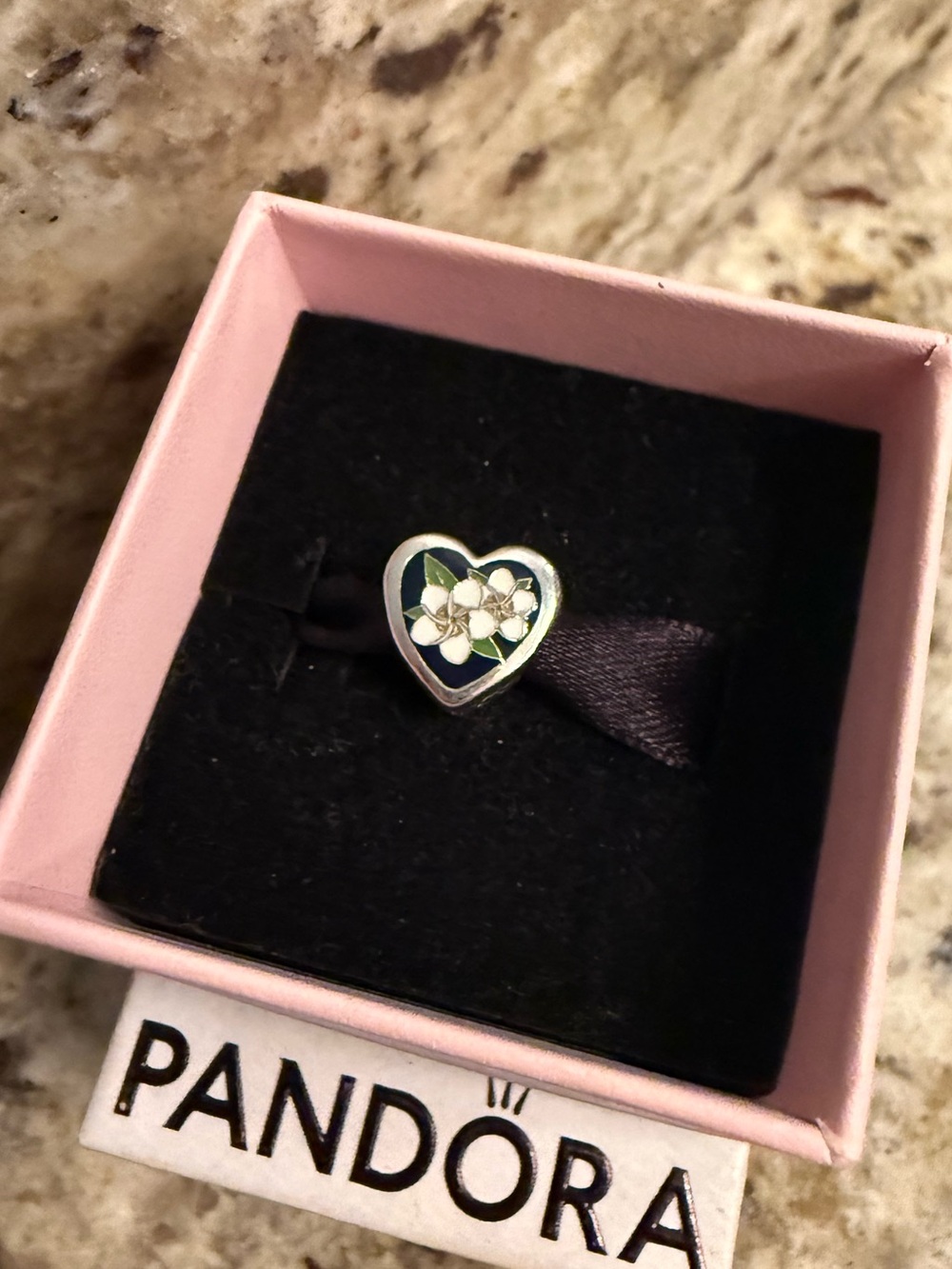 Pandora Hawaii Exclusive Plumeria Flower Heart Floral Destination Charm Rare